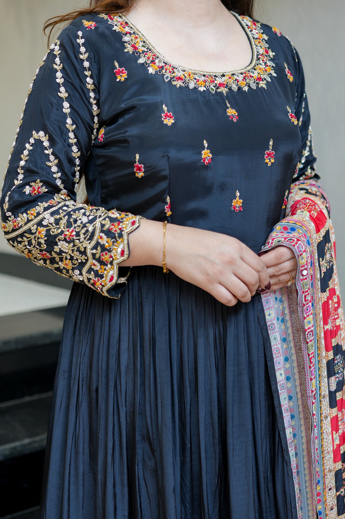 Nira Embroidered Anarkali