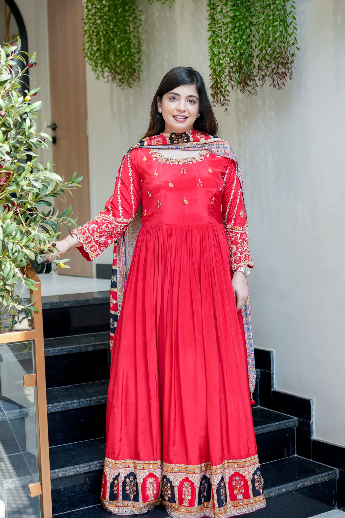 Nira Embroidered Anarkali