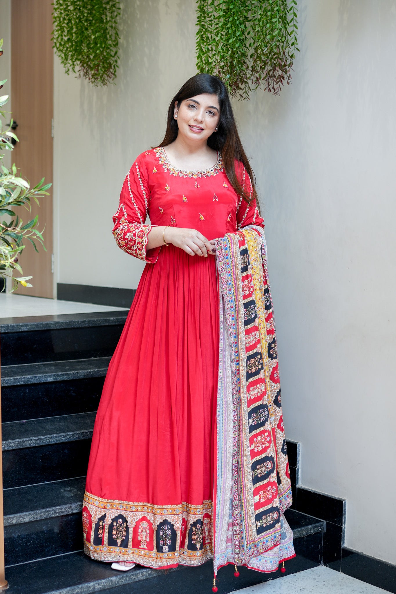 Nira Embroidered Anarkali