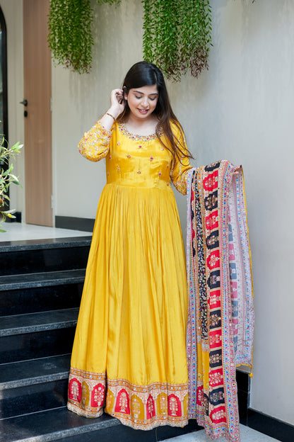 Nira Embroidered Anarkali