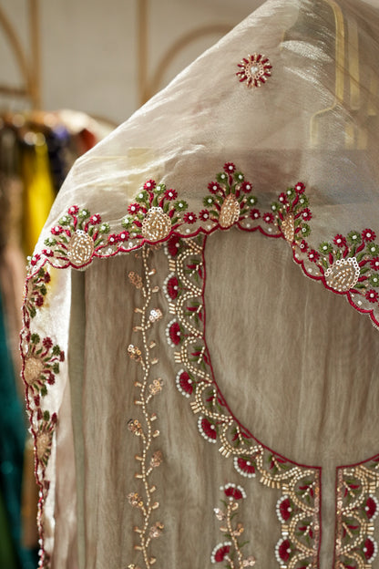 Trisha Hand Embroidered Unstitched Suit Set