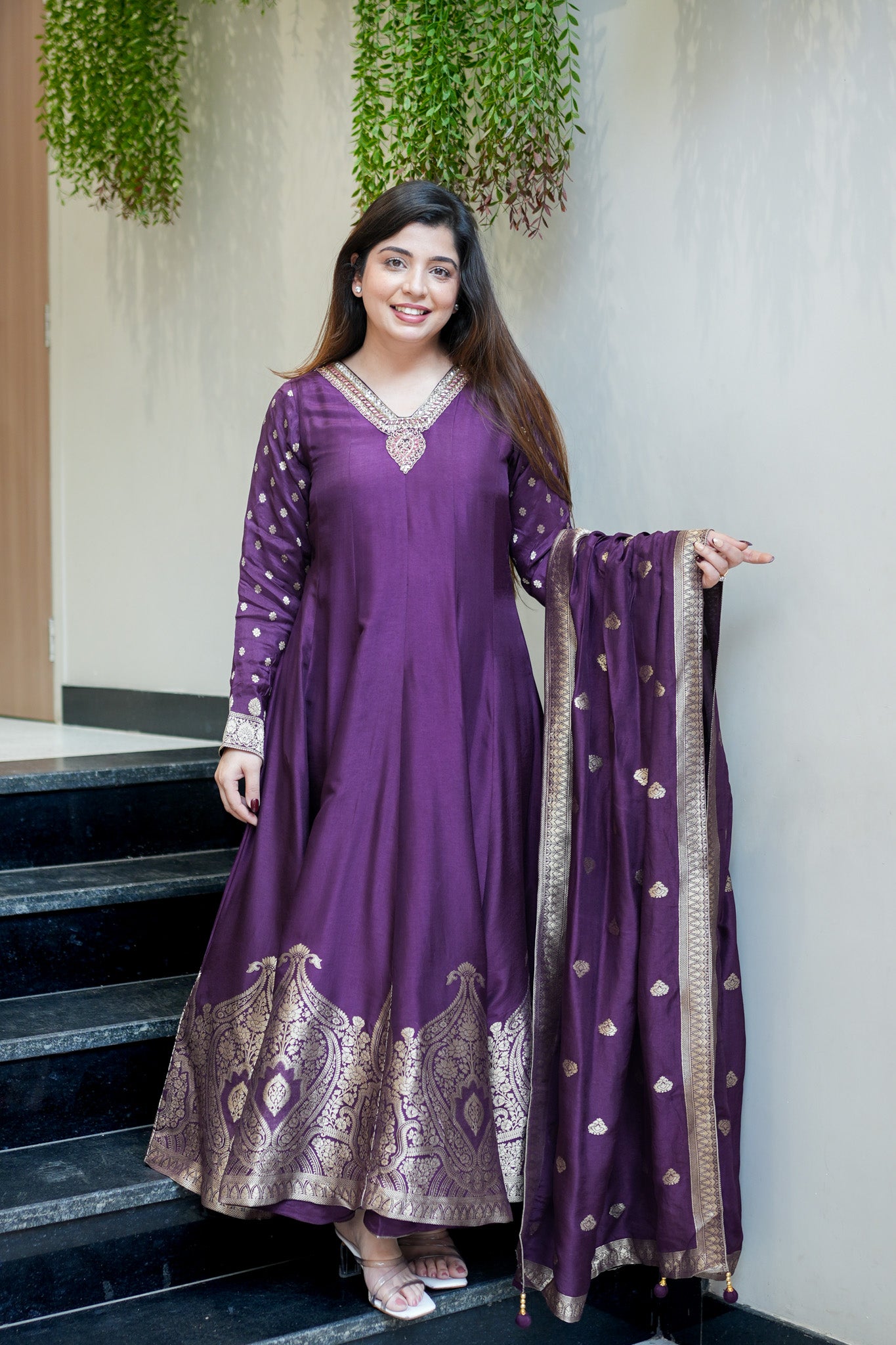 Zarisha Embroidered Anarkali Set