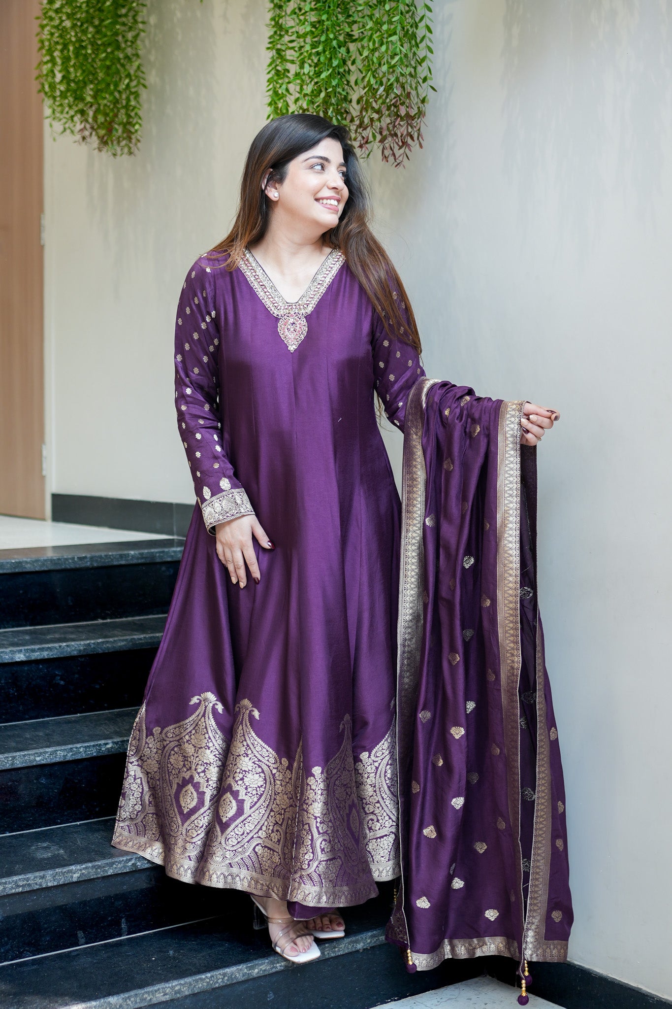 Zarisha Embroidered Anarkali Set