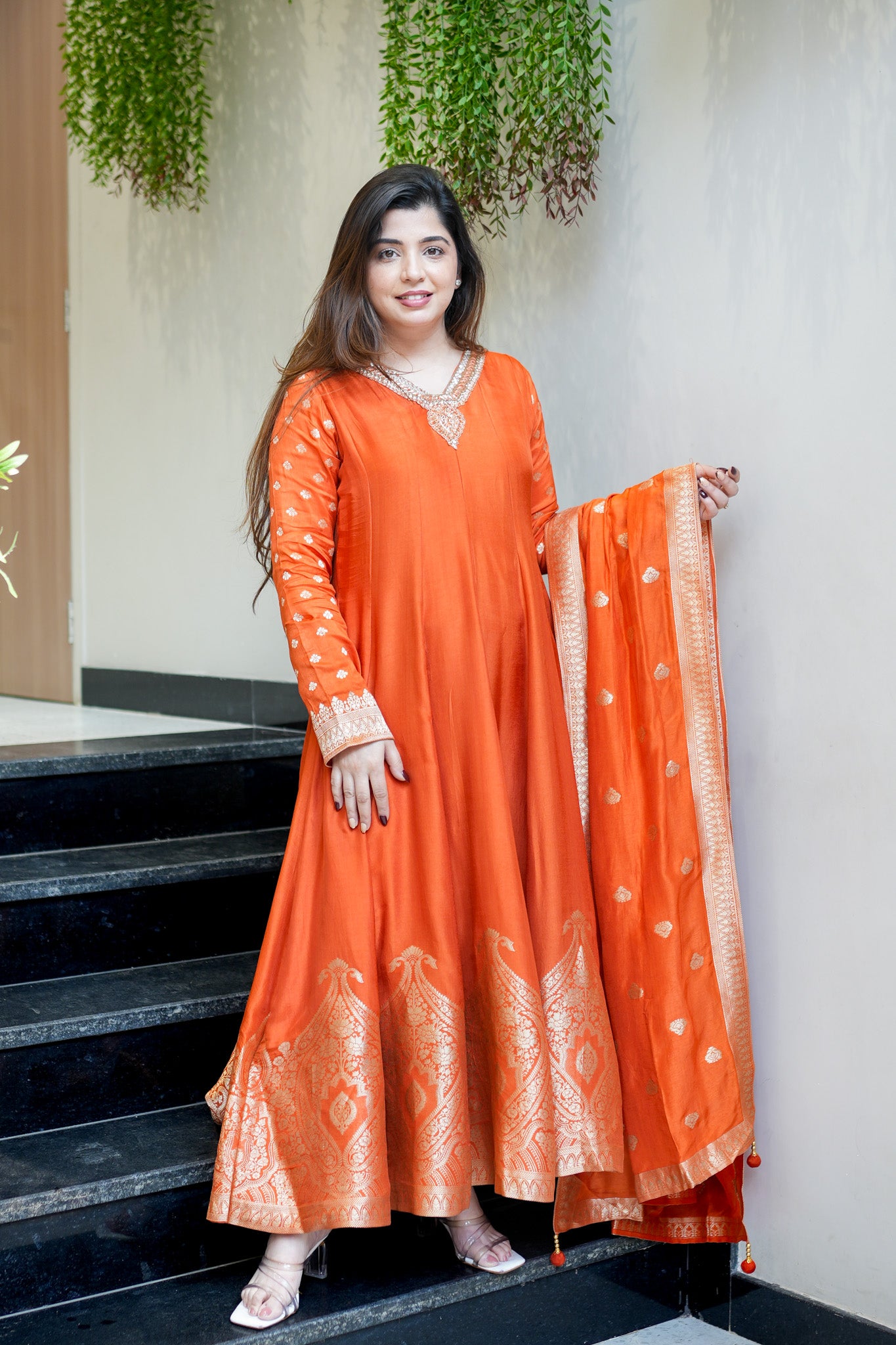 Zarisha Embroidered Anarkali Set