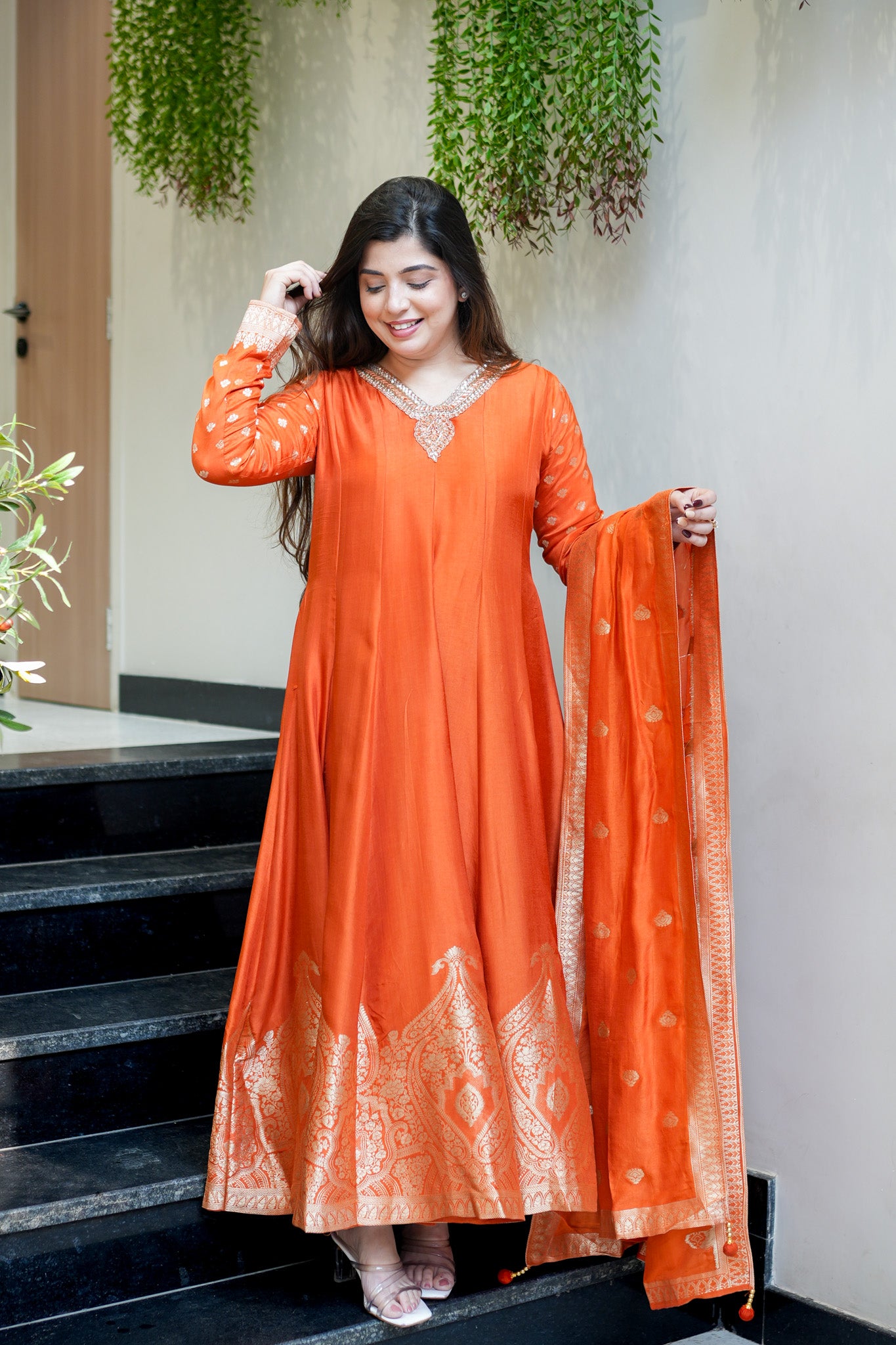 Zarisha Embroidered Anarkali Set