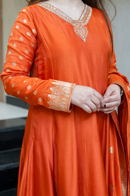 Zarisha Embroidered Anarkali Set