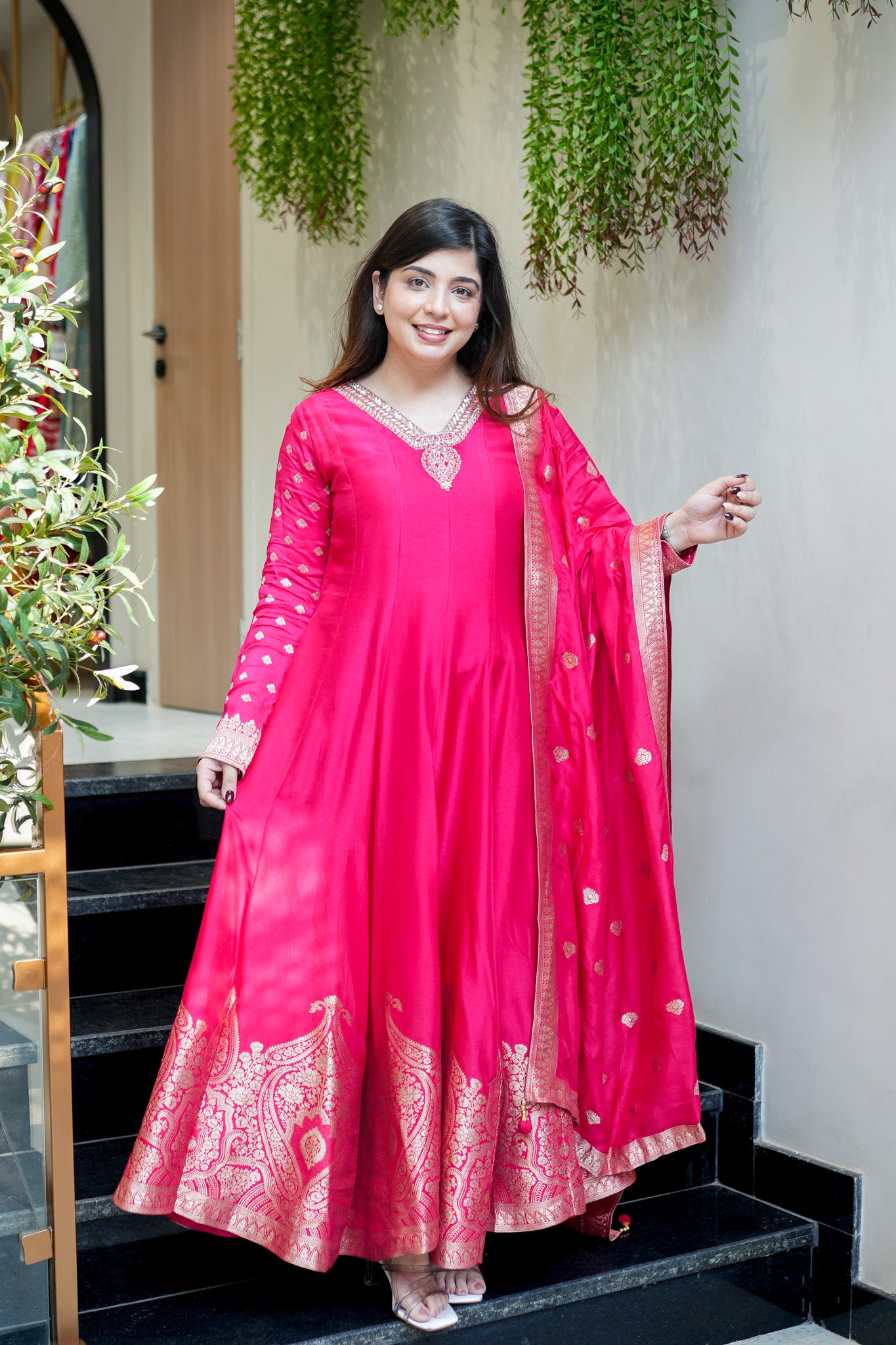 Zarisha Embroidered Anarkali Set