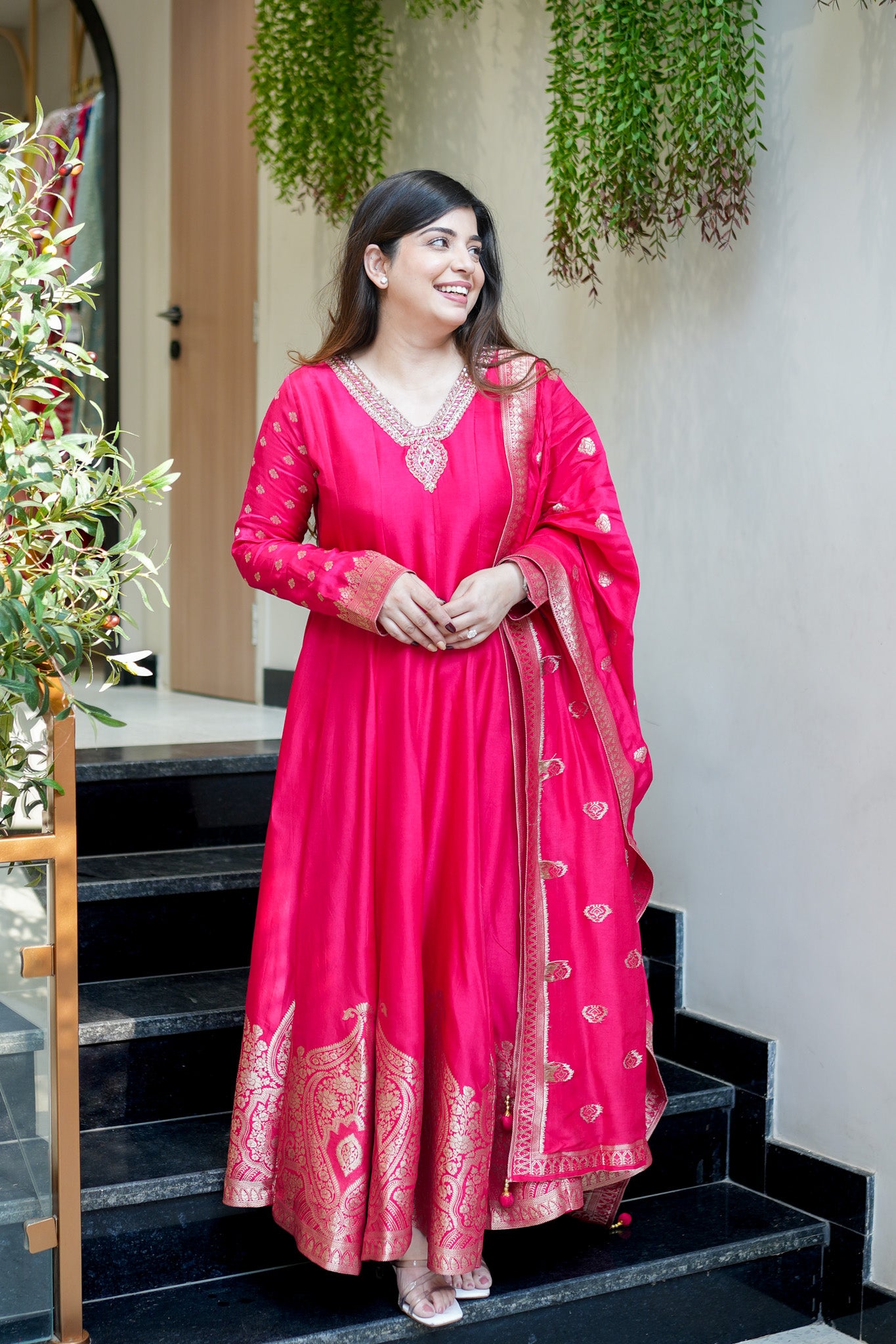 Zarisha Embroidered Anarkali Set