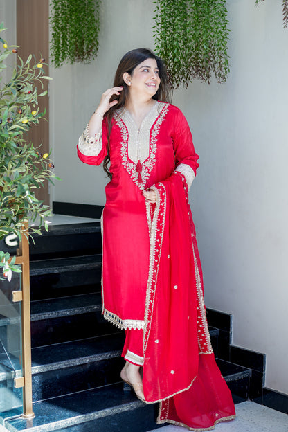 Pranaya Hand Embroidered Suit Set