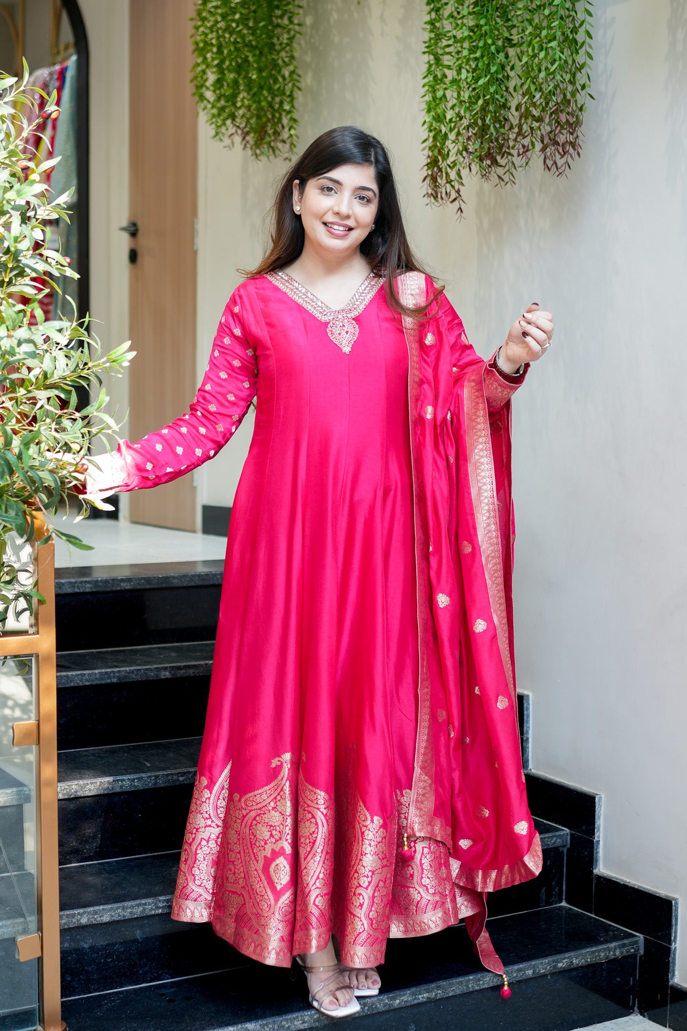 Zarisha Embroidered Anarkali Set