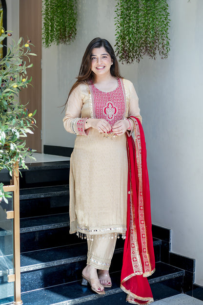 Vainavi Embroidered Suit Set