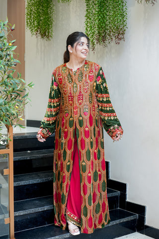 Revka Hand Embroidered Co ord Set