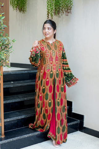 Revka Hand Embroidered Co ord Set