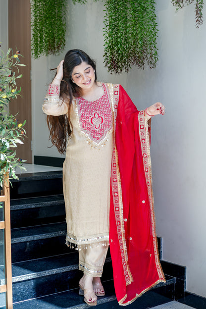 Vainavi Embroidered Suit Set