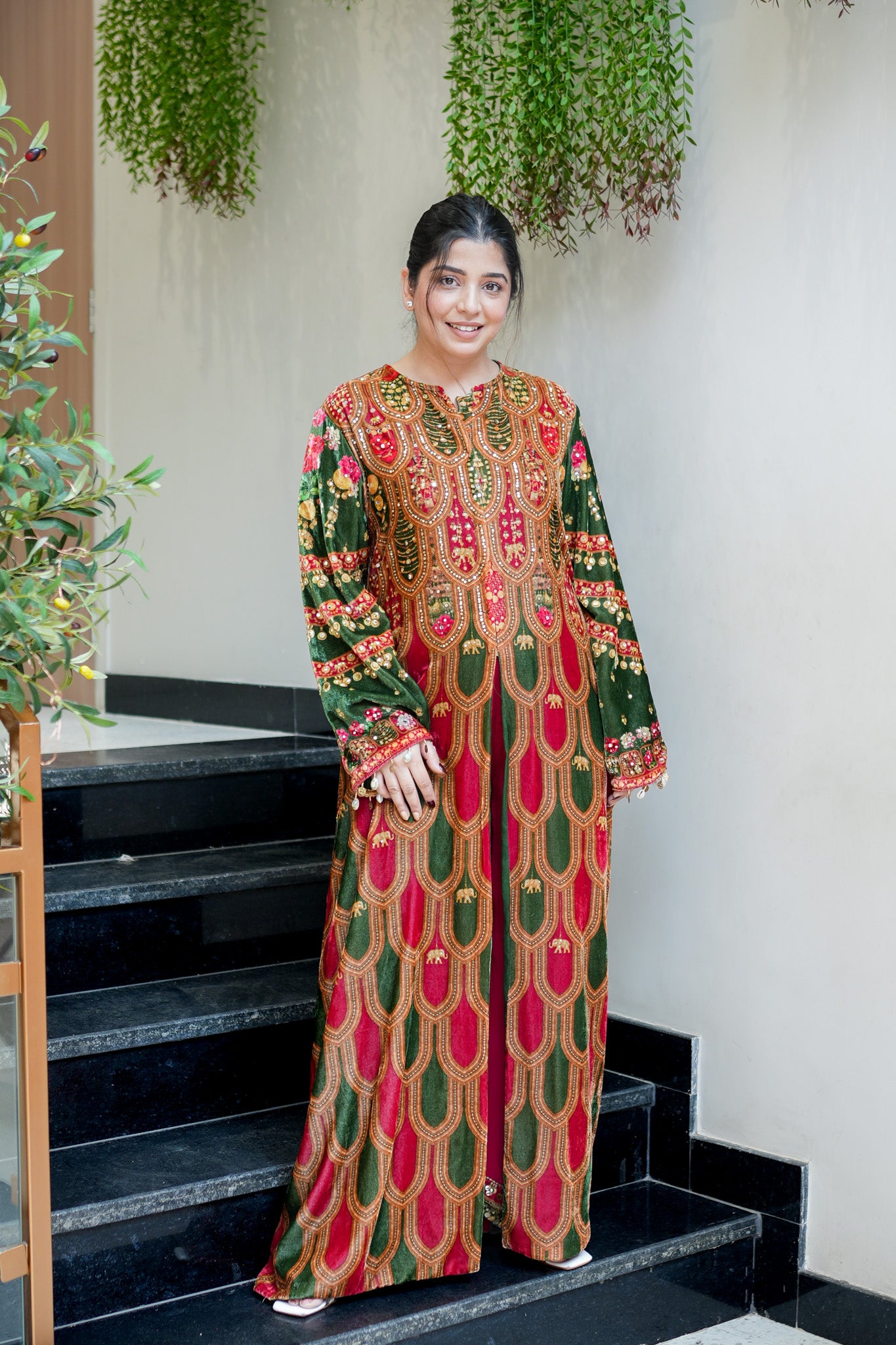 Revka Hand Embroidered Co ord Set