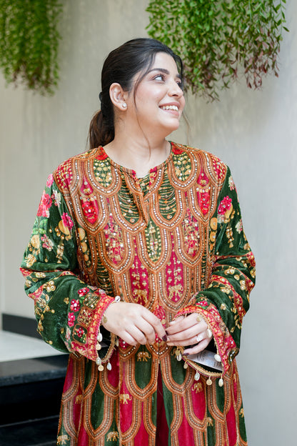 Revka Hand Embroidered Co ord Set