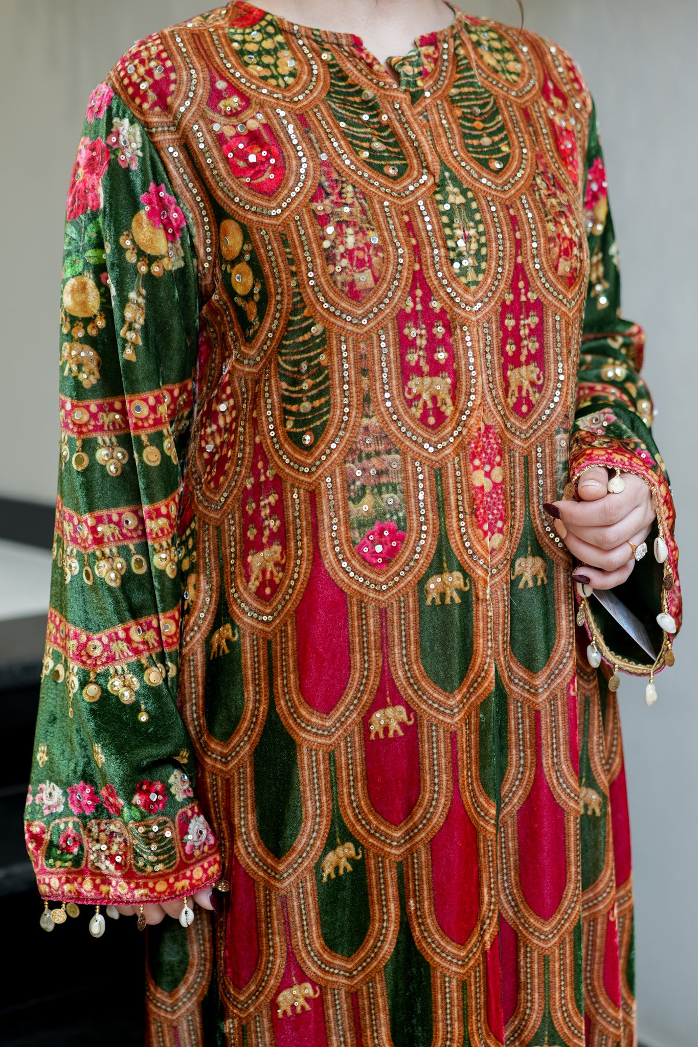 Revka Hand Embroidered Co ord Set