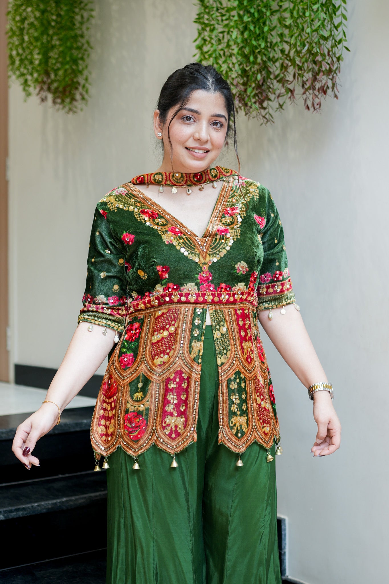 Ramani Hand Embroidered Sharara Set