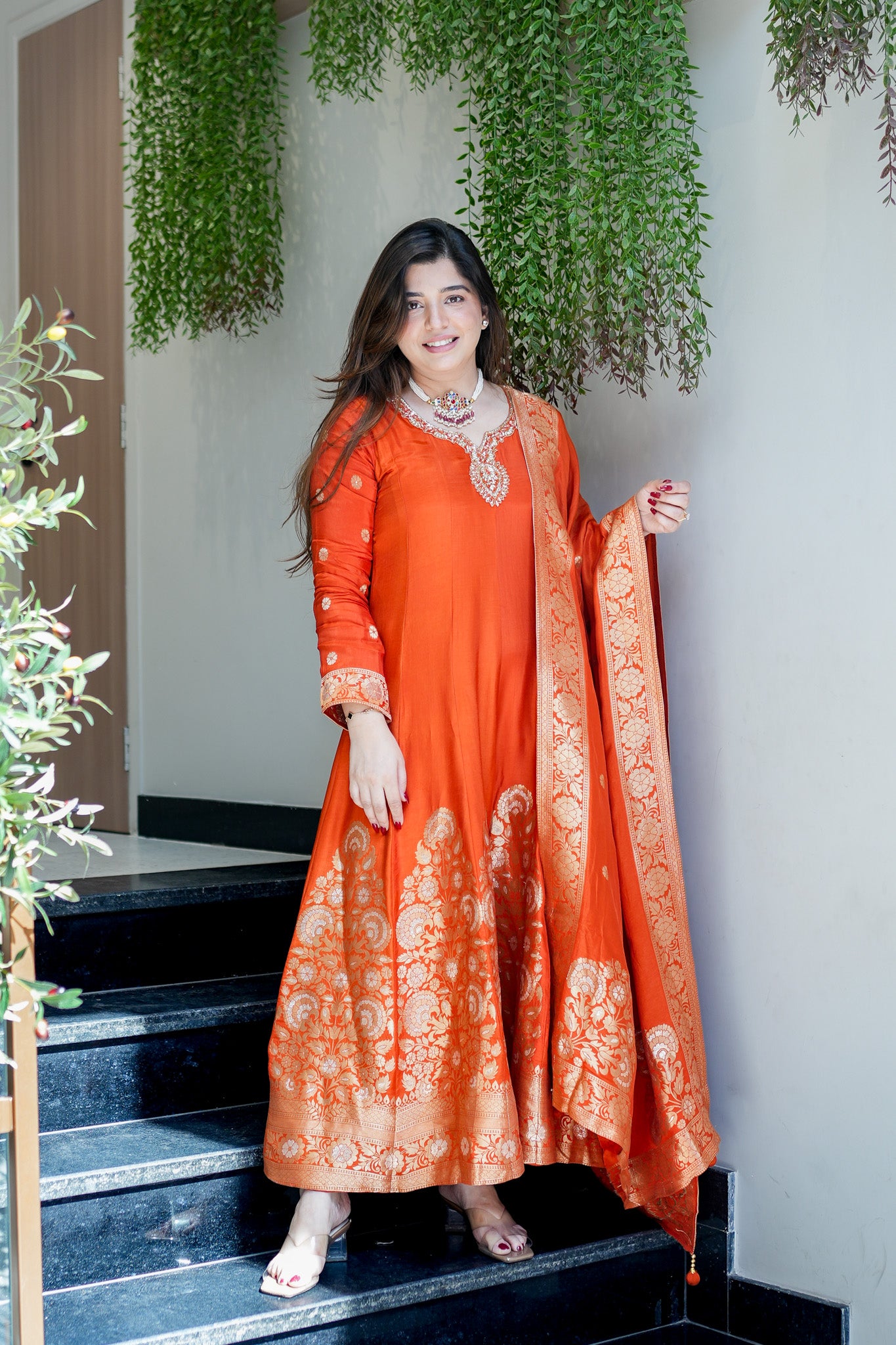 Arnika Embroidered Anarkali Suit Set