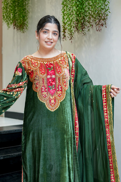 Rijhaya Hand Embroidered Suit Set