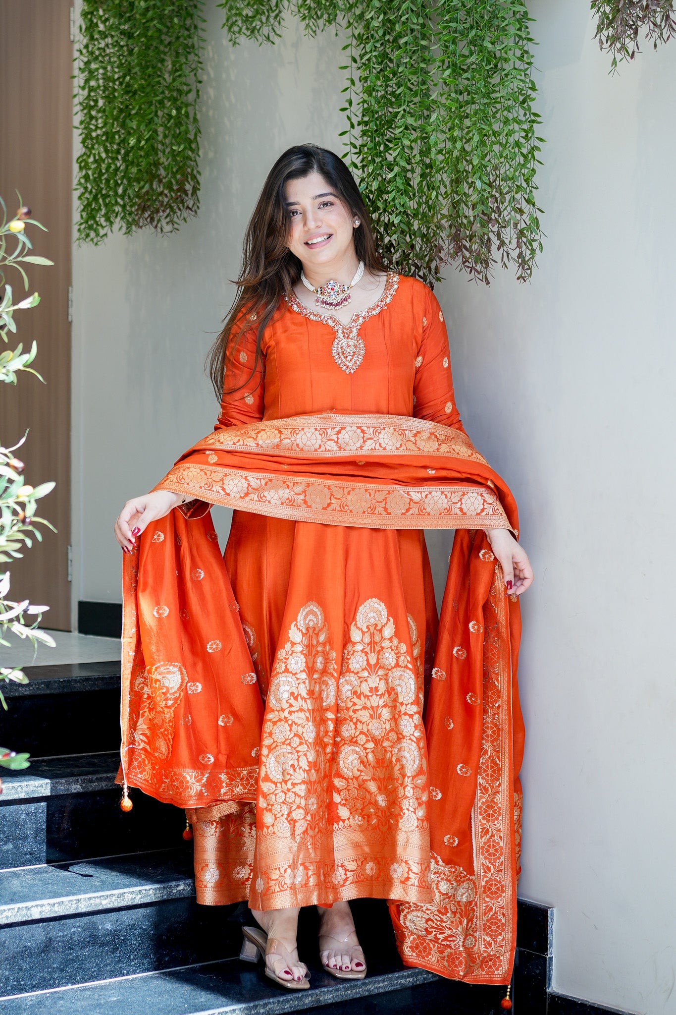 Arnika Embroidered Anarkali Suit Set