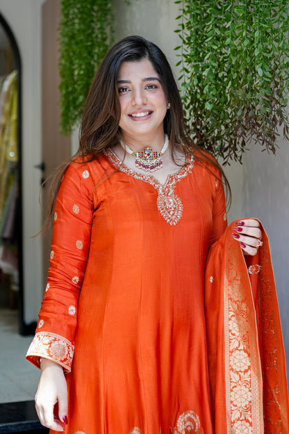 Arnika Embroidered Anarkali Suit Set