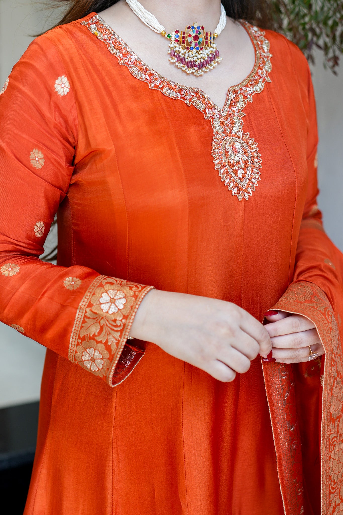 Arnika Embroidered Anarkali Suit Set