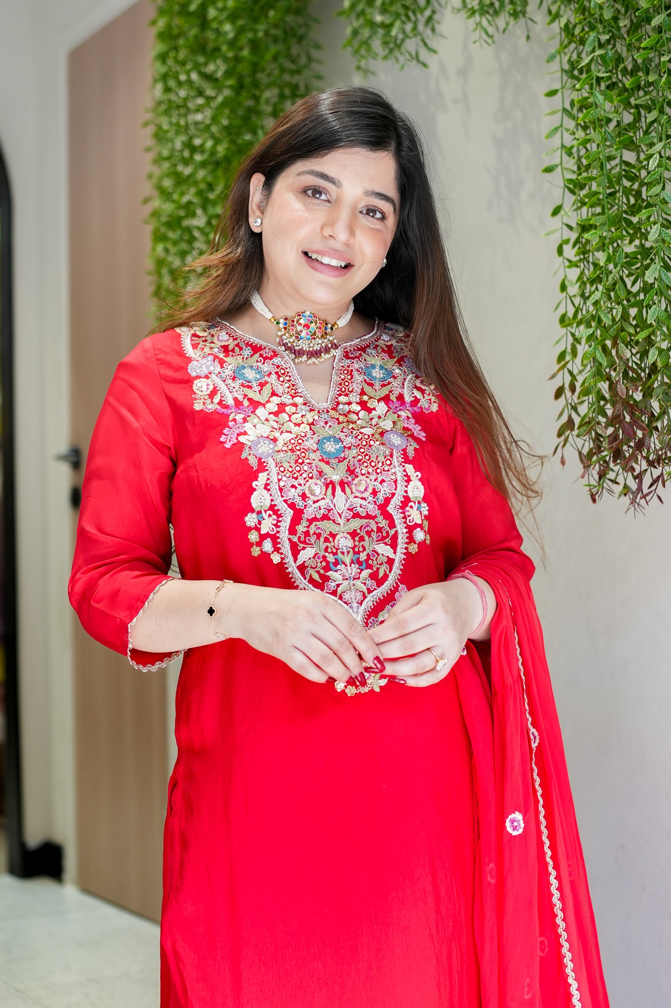 Reyara Hand Embroidered Suit Set