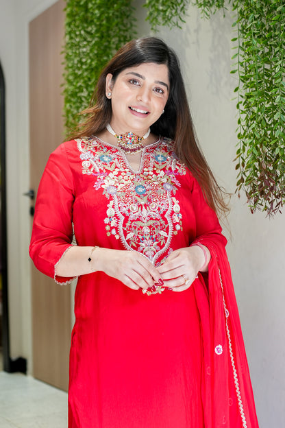 Reyara Hand Embroidered Suit Set