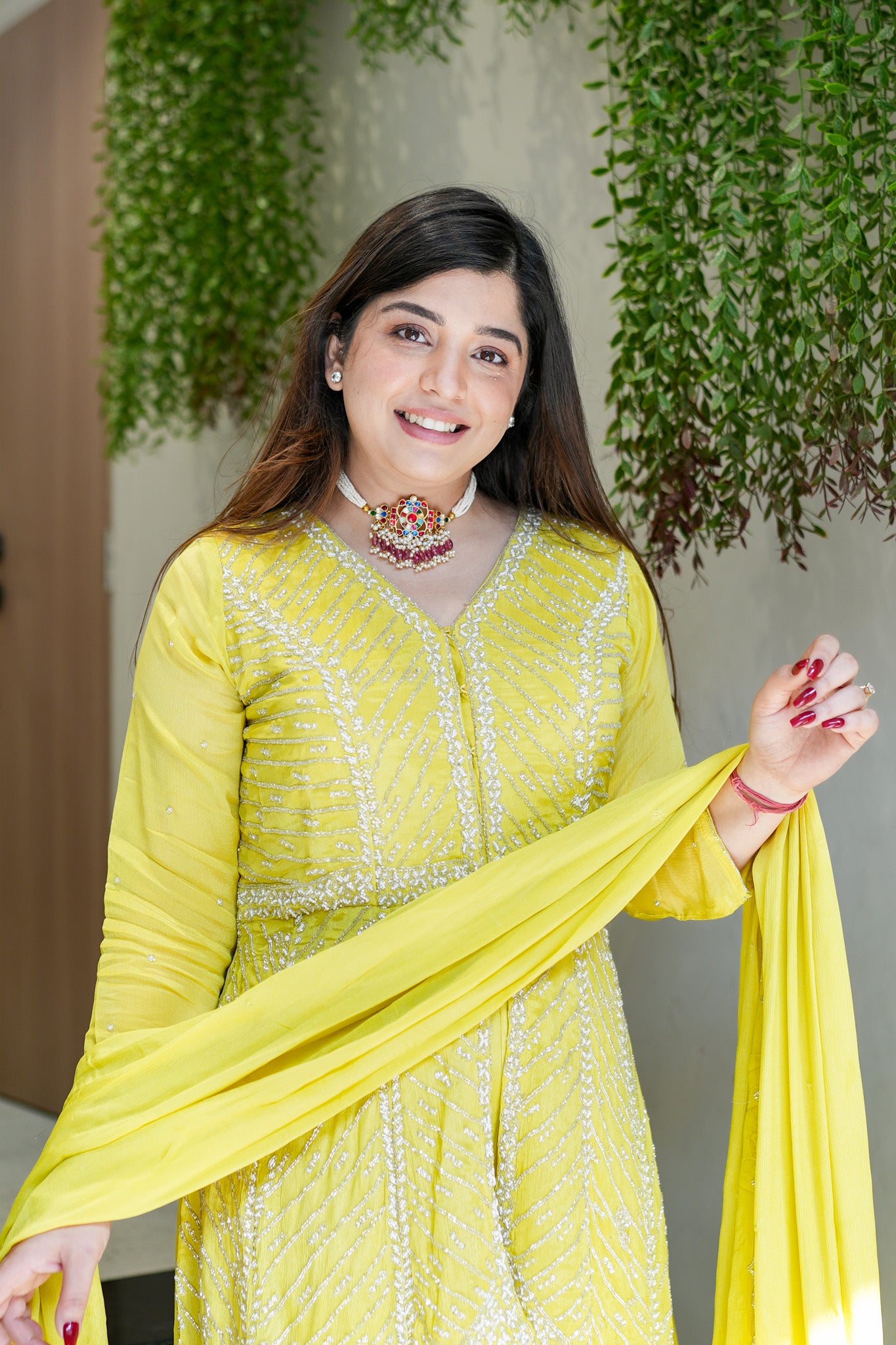 Aabha Embroidered Sharara Suit Set