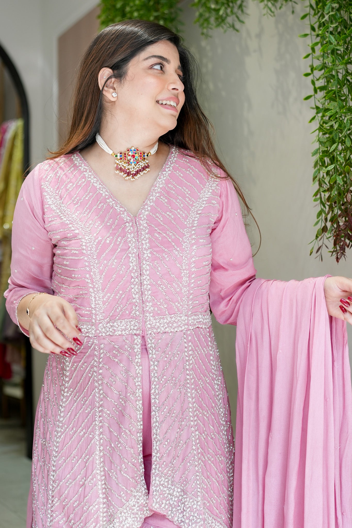 Aabha Embroidered Sharara Suit Set