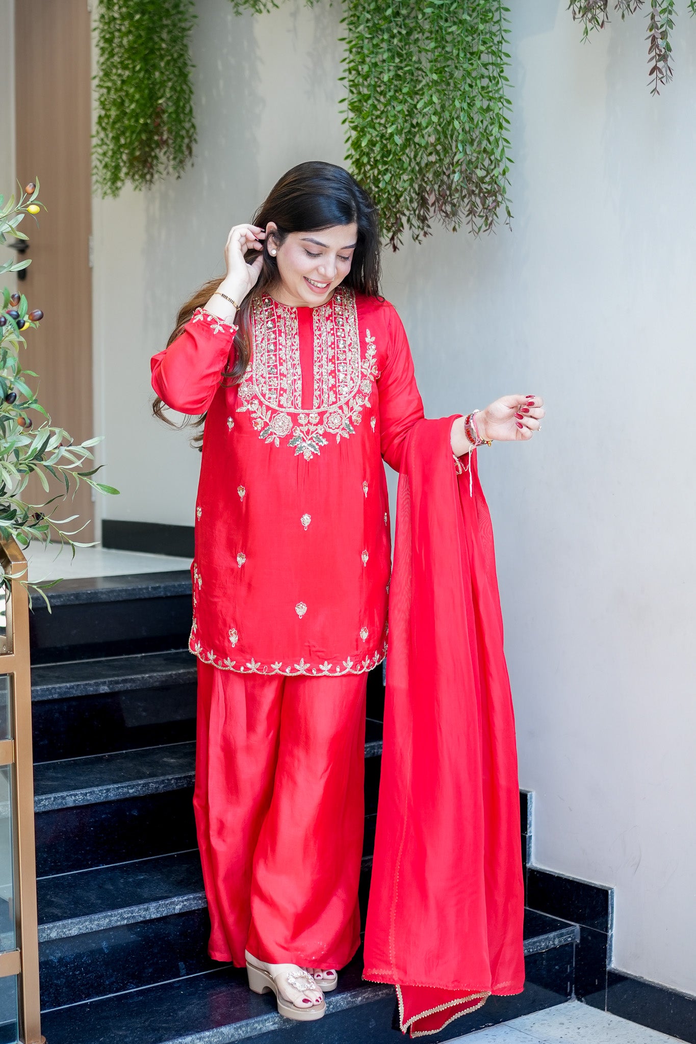 Mehaya Embroidered Suit Set