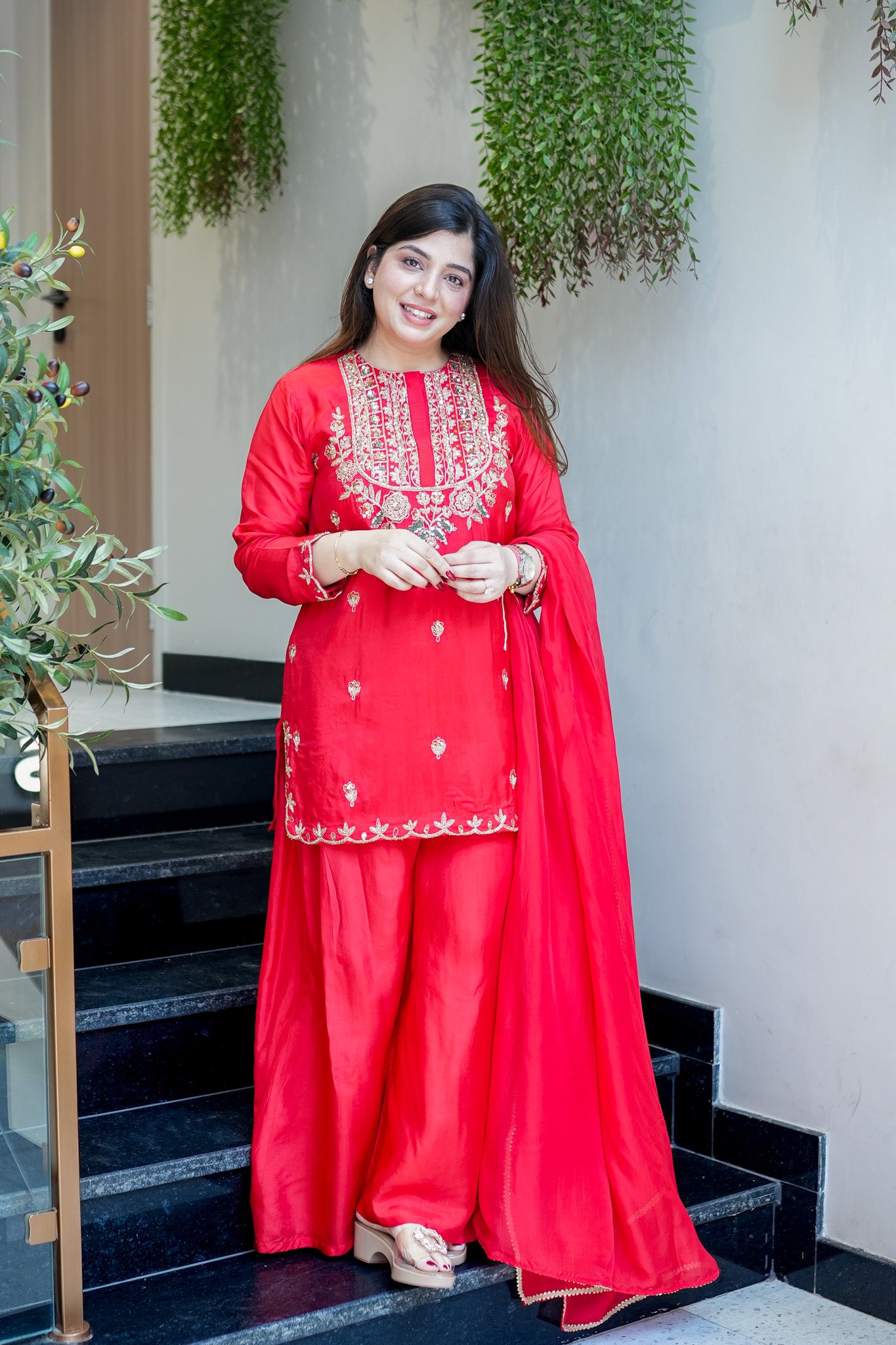 Mehaya Embroidered Suit Set