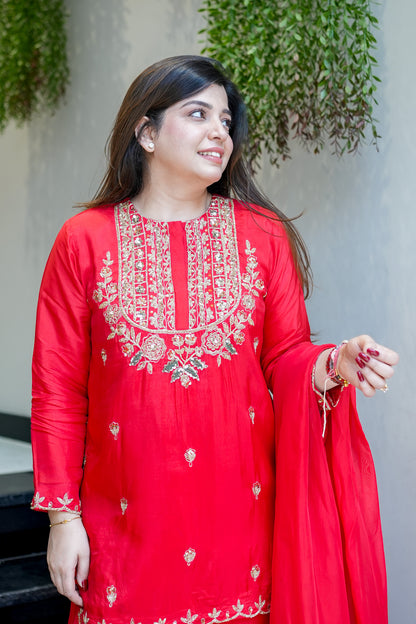 Mehaya Embroidered Suit Set