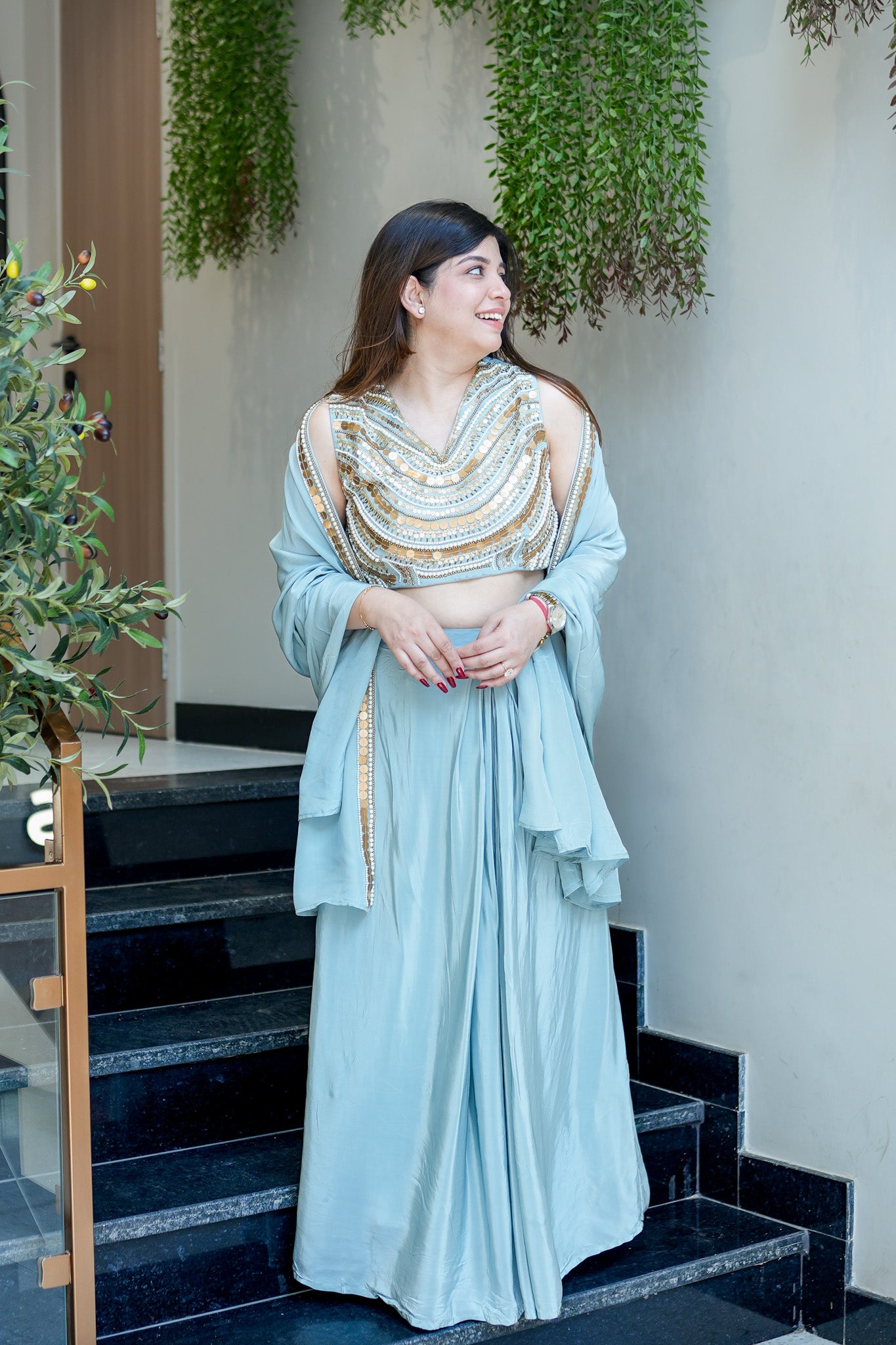 Aavya Embroidered Three Piece Set