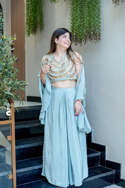 Aavya Embroidered Three Piece Set