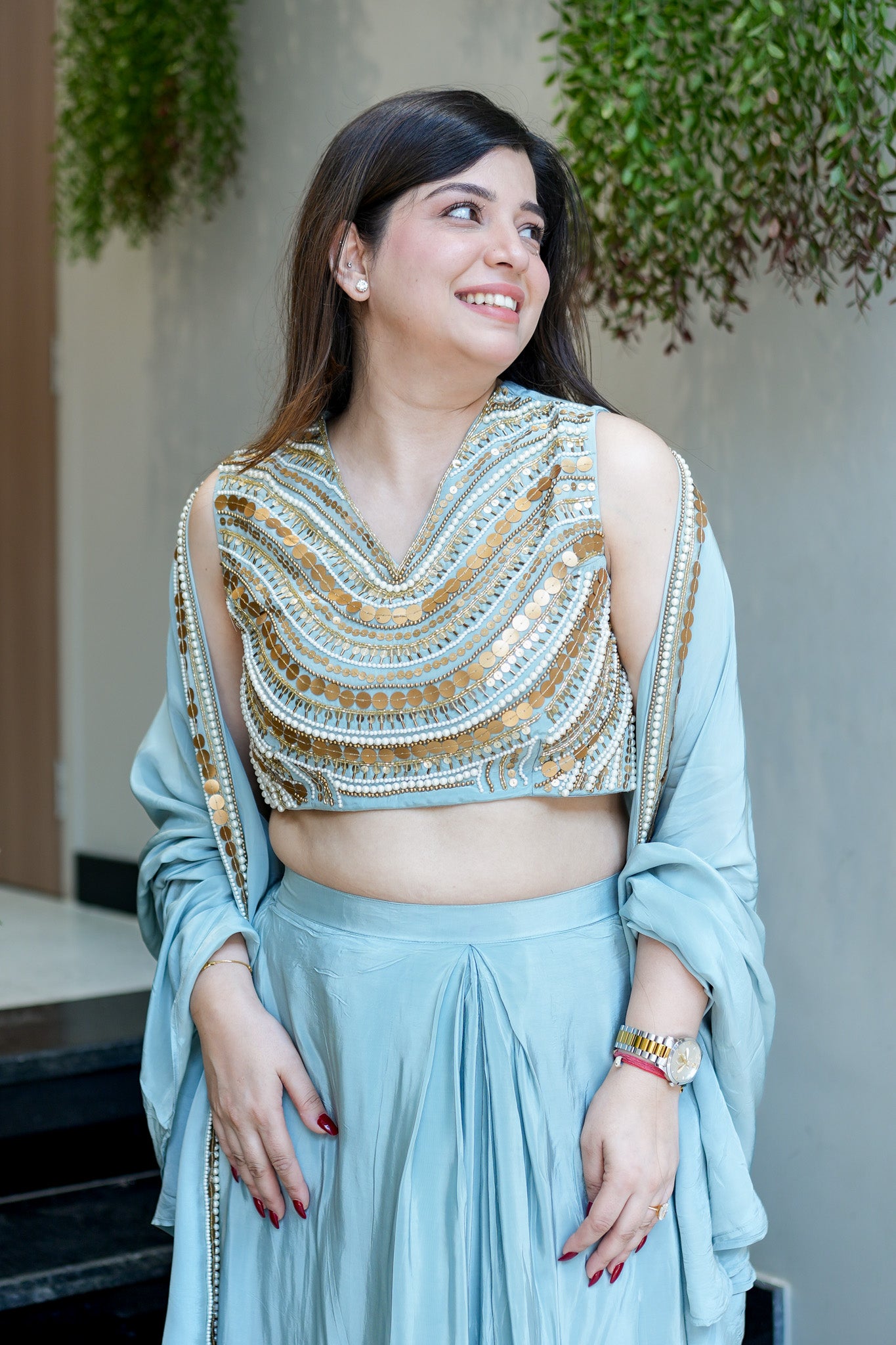 Aavya Embroidered Three Piece Set