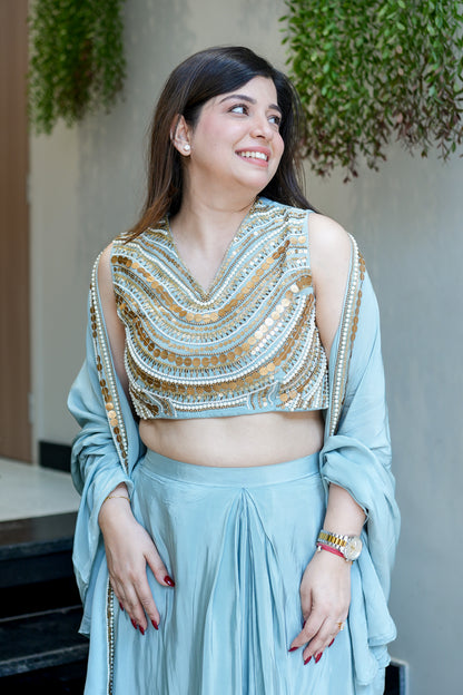 Aavya Embroidered Three Piece Set