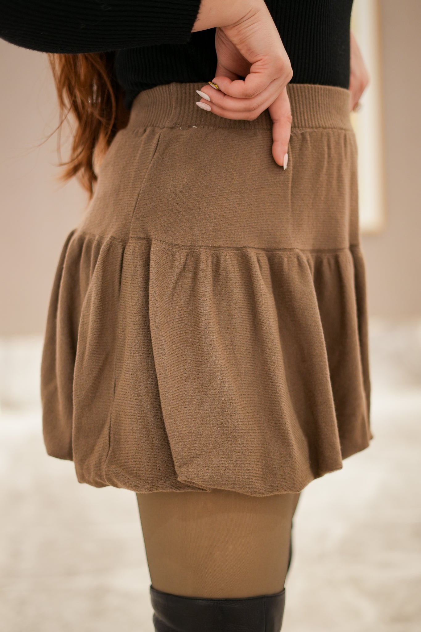 Tessa Knitted Balloon Skirt