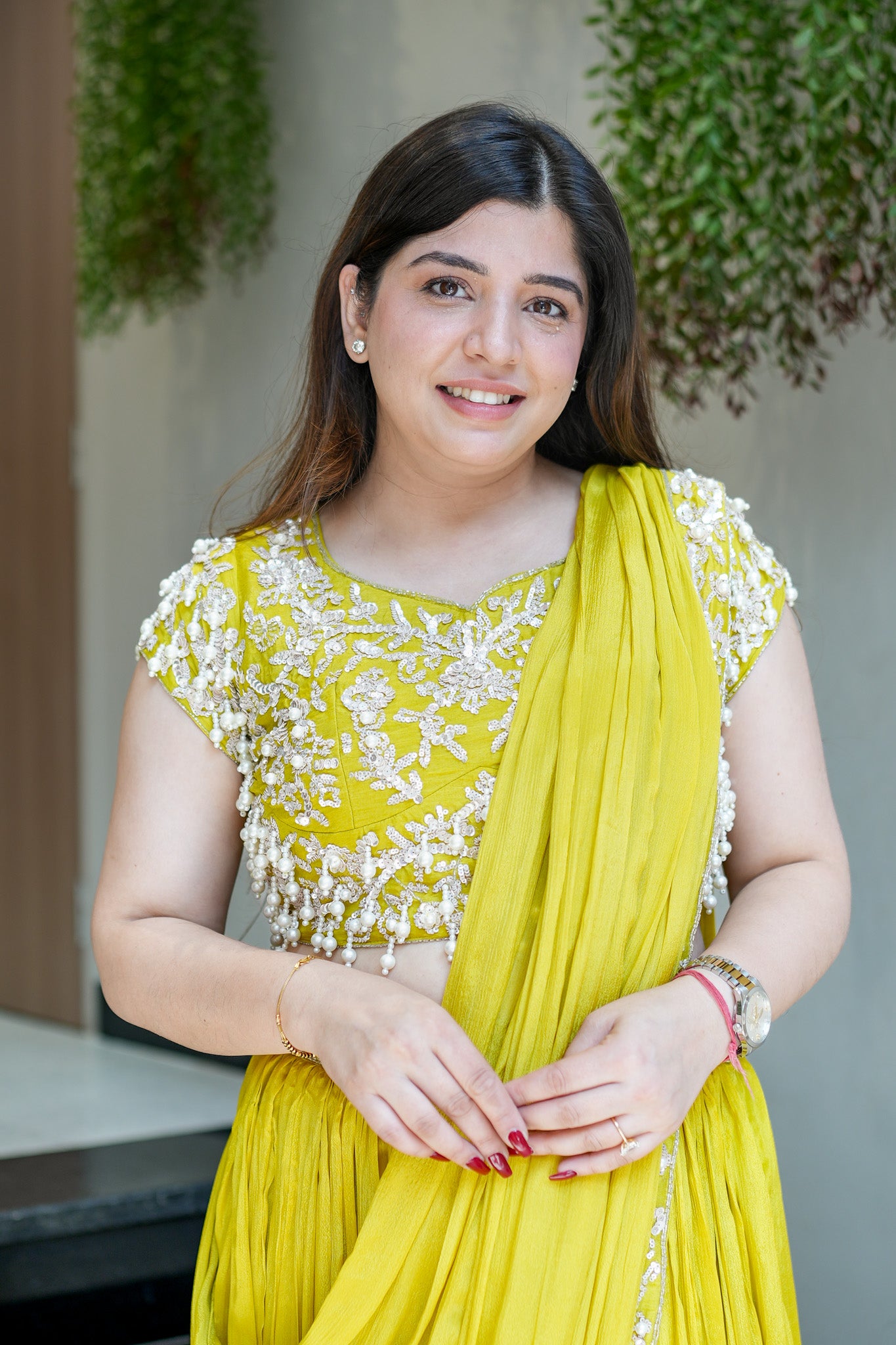 Adah Embroidered Drape Saree