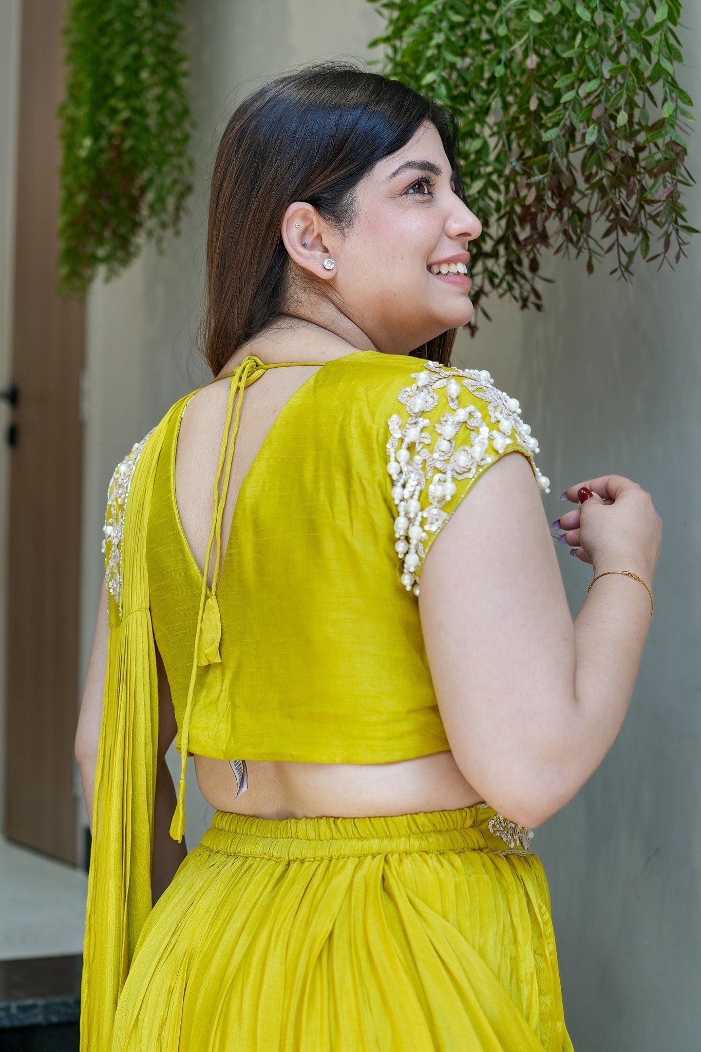 Adah Embroidered Drape Saree