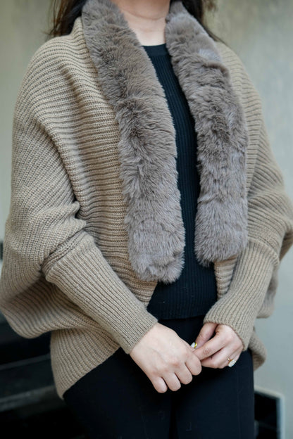 Fiora Woollen Furr Cape
