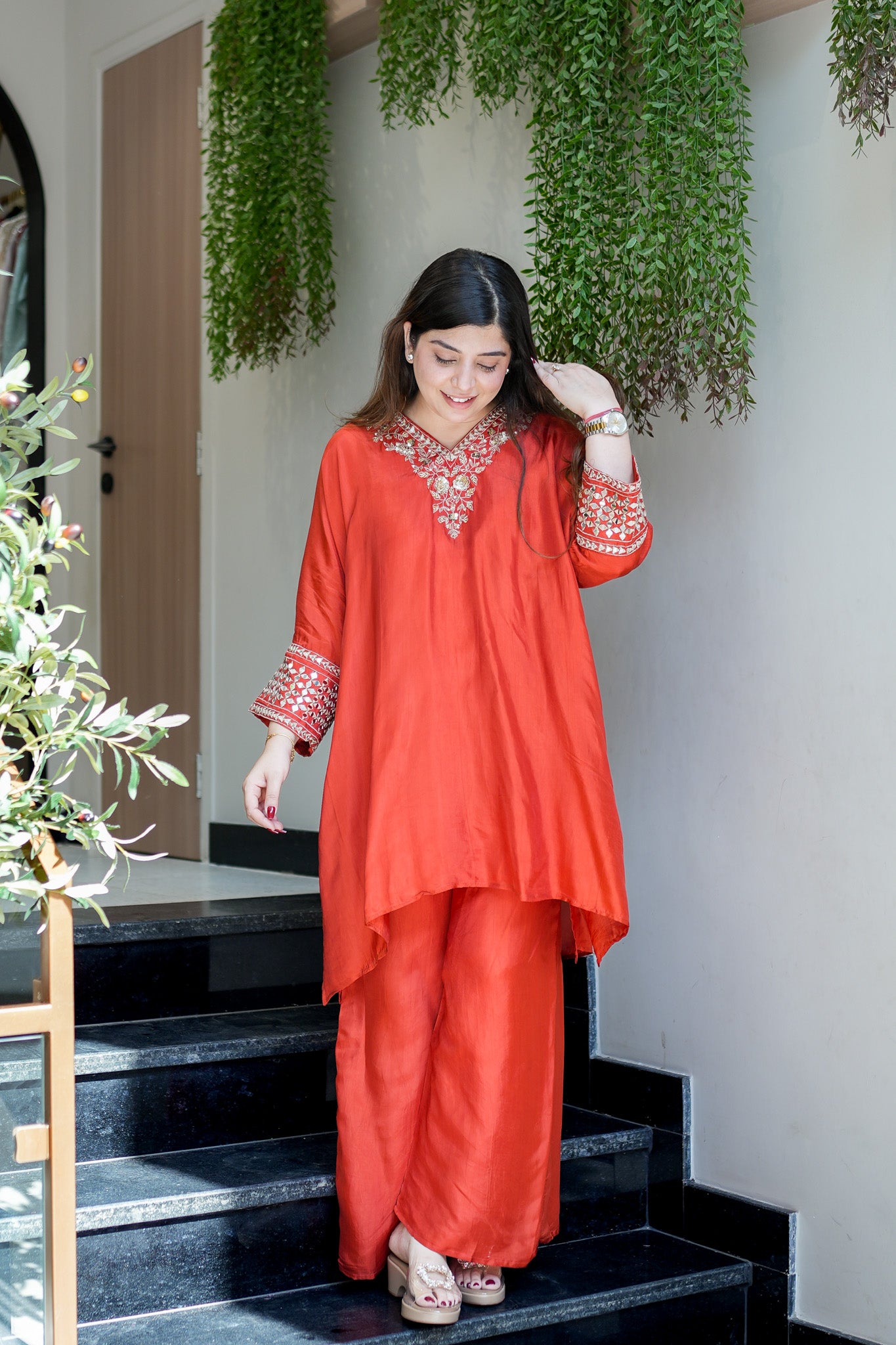 Savi Embroidered Co ord Set