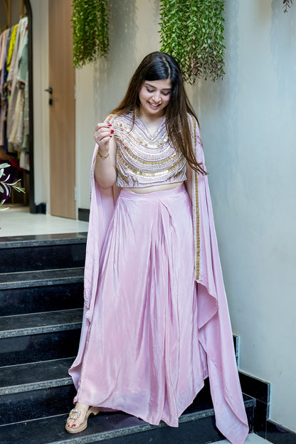 Aavya Embroidered Three Piece Set