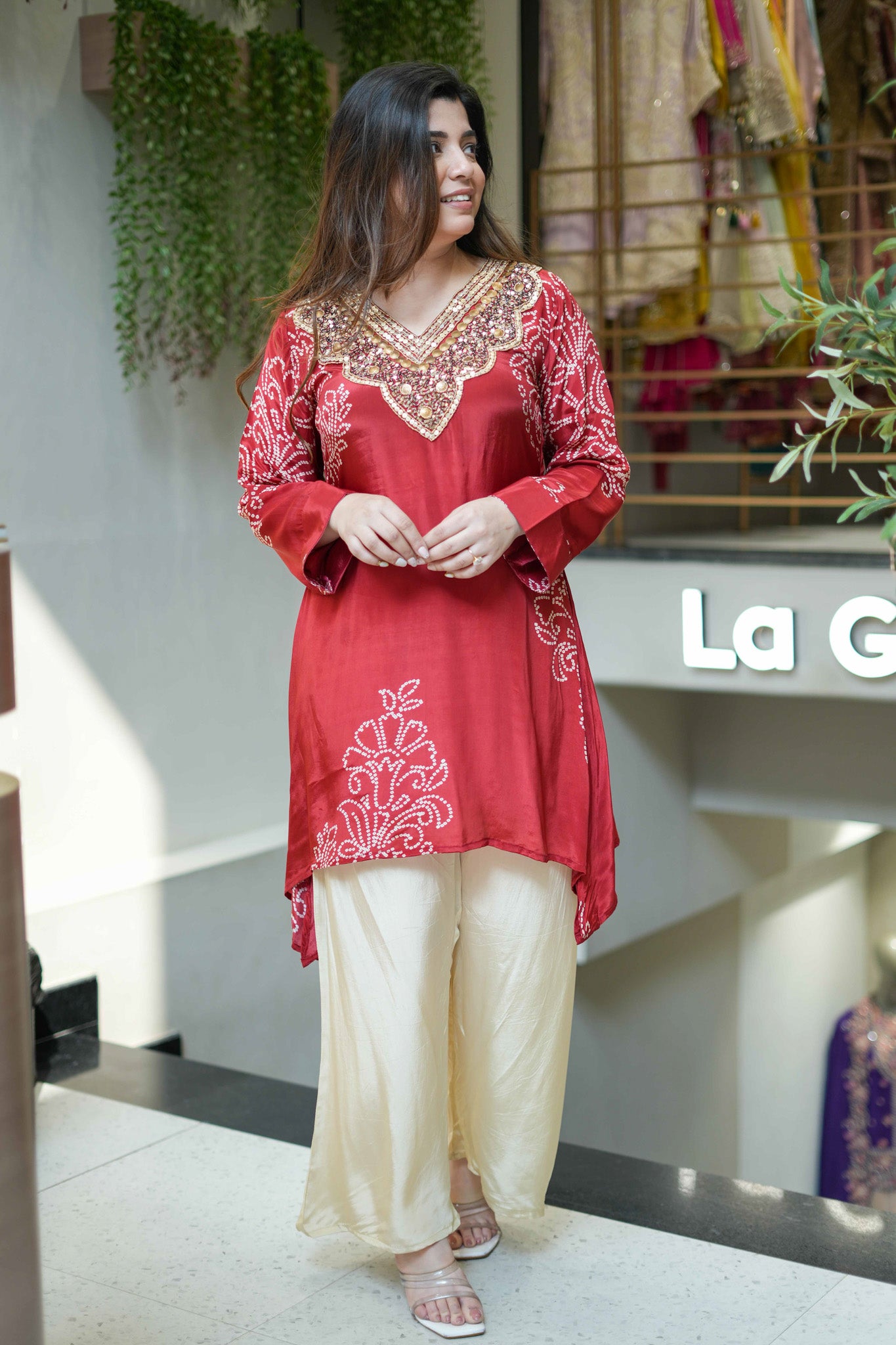 Praya Embroidered Co ord Set