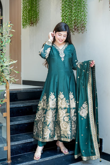 Isira Embroidered Anarkali Suit Set