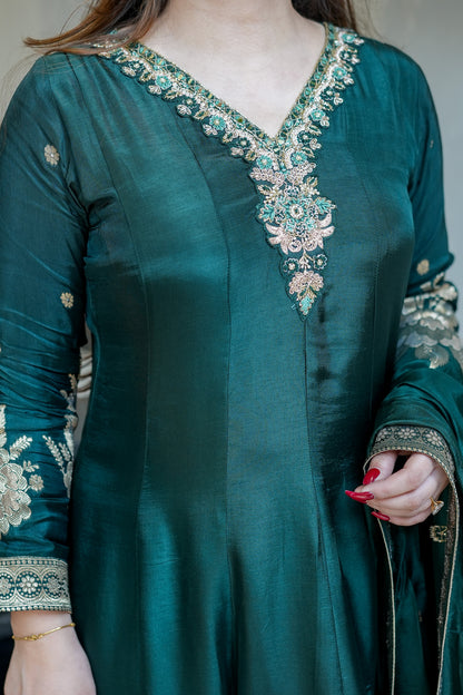 Isira Embroidered Anarkali Suit Set