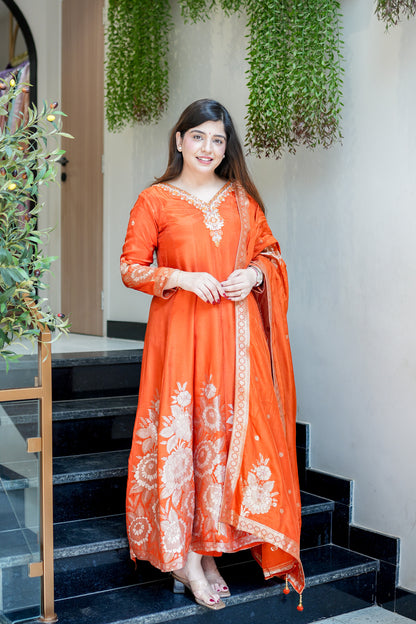 Isira Embroidered Anarkali Suit Set