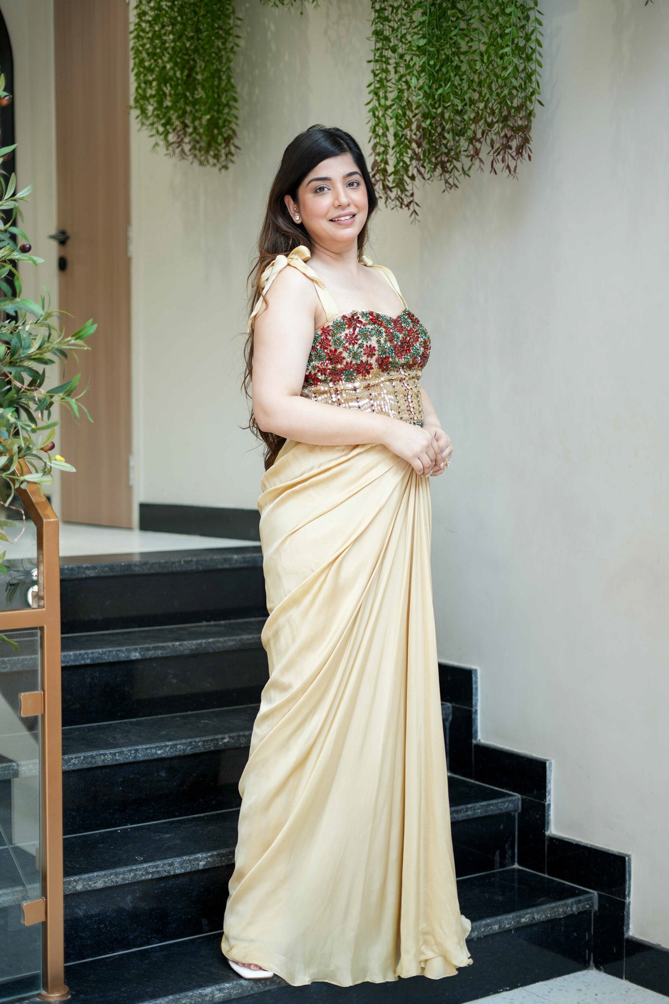 Aheela Hand Embroidered Indo Western