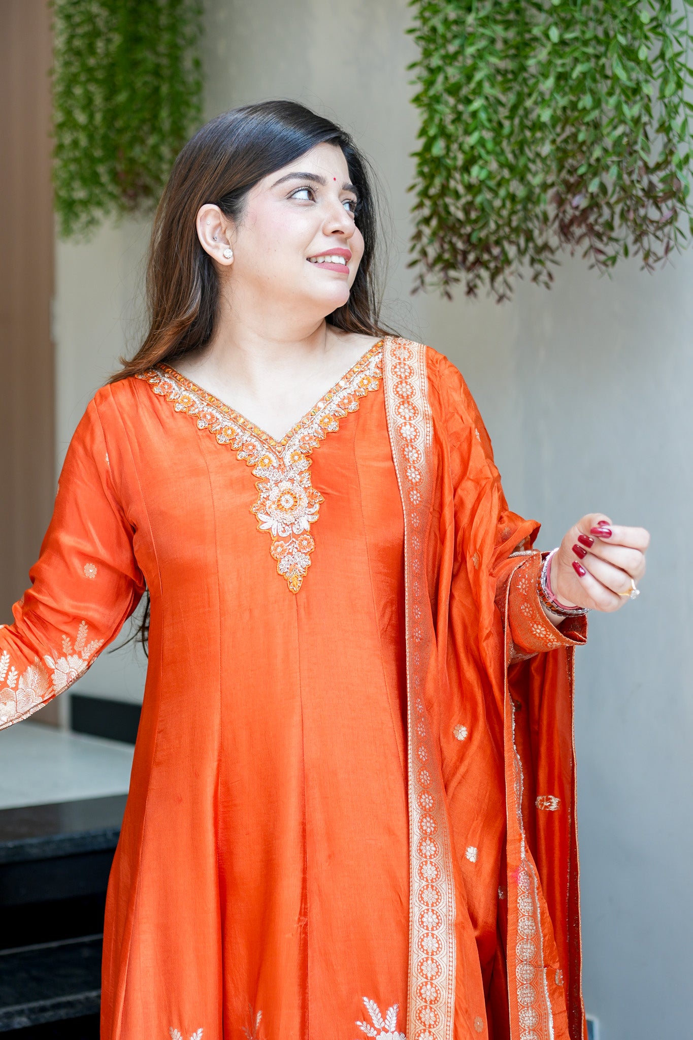 Isira Embroidered Anarkali Suit Set